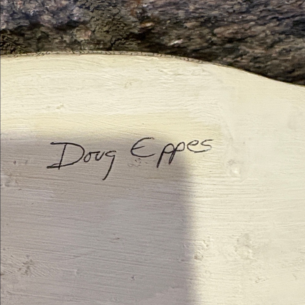 Hand carved wooden decoy duck signed - Picture 4 of 4